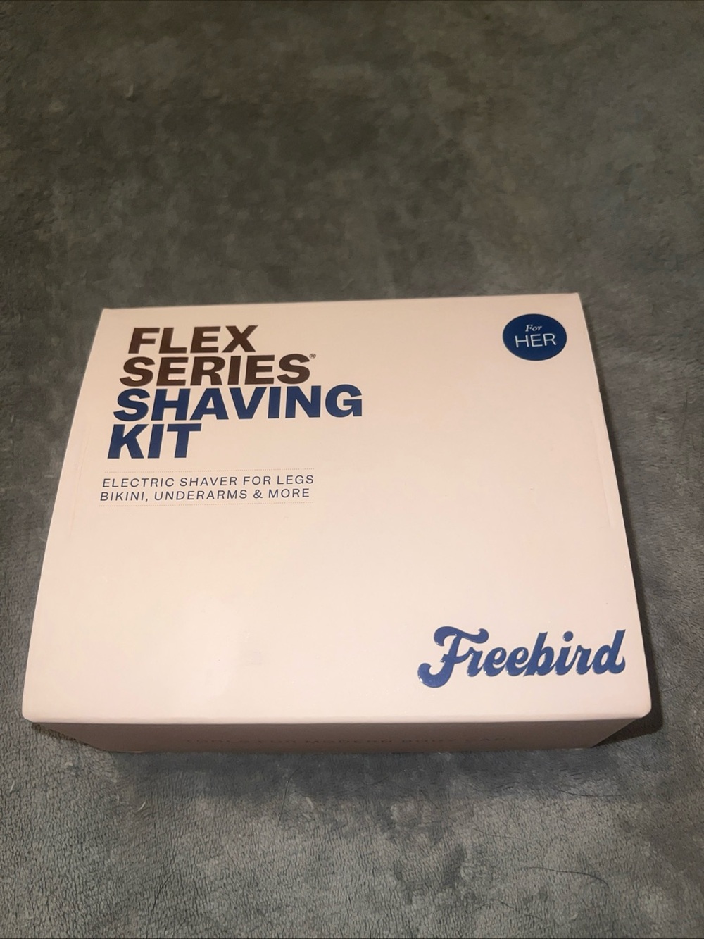 freebird Flex Series Shaving Kit - White and Blue